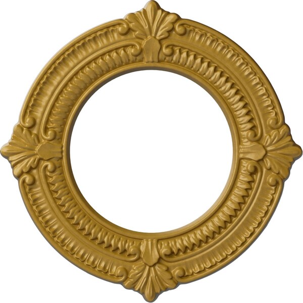 Ekena Millwork Benson Ceiling Medallion (Fits Canopies up to 6 1/8"), 11 1/8"OD x 6 1/8"ID x 5/8"P, Iridescent Gold CM11BNIGS - main
